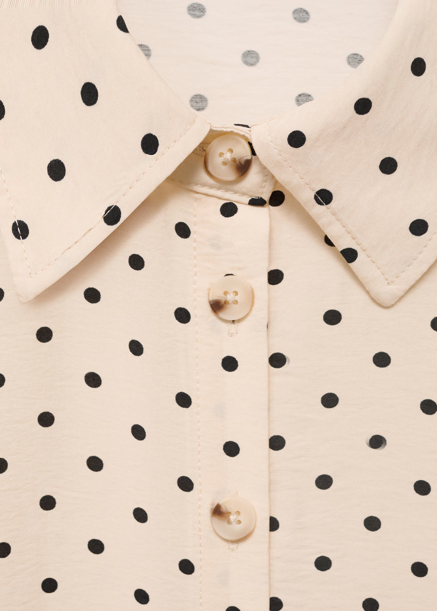 Polka dot shirt dress - Women | MANGO United Kingdom | MANGO (UK)