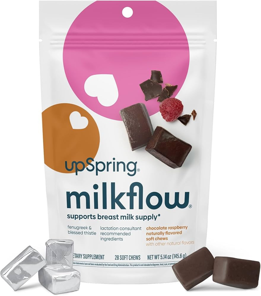 UpSpring Lactation Supplement for Breastfeeding, Lactation Snacks with Fenugreek and Blessed This... | Amazon (US)