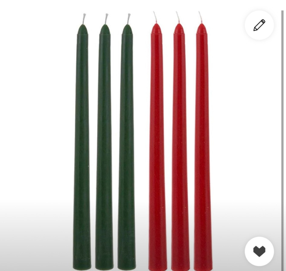 Red & green candle sticks for the holidays! 

#LTKSeasonal #LTKHoliday #LTKHome