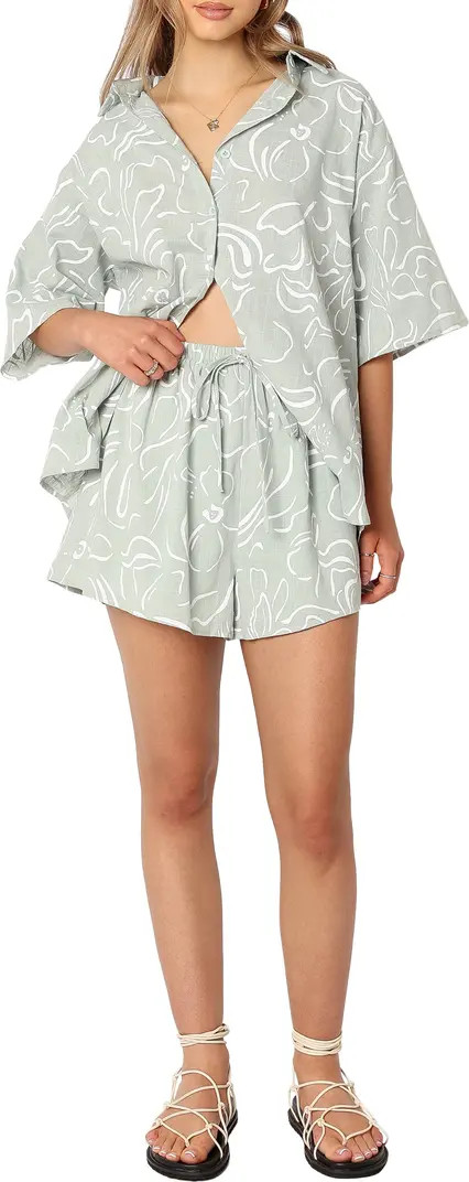 Fiorelli Button-Up Shirt & Shorts | Nordstrom