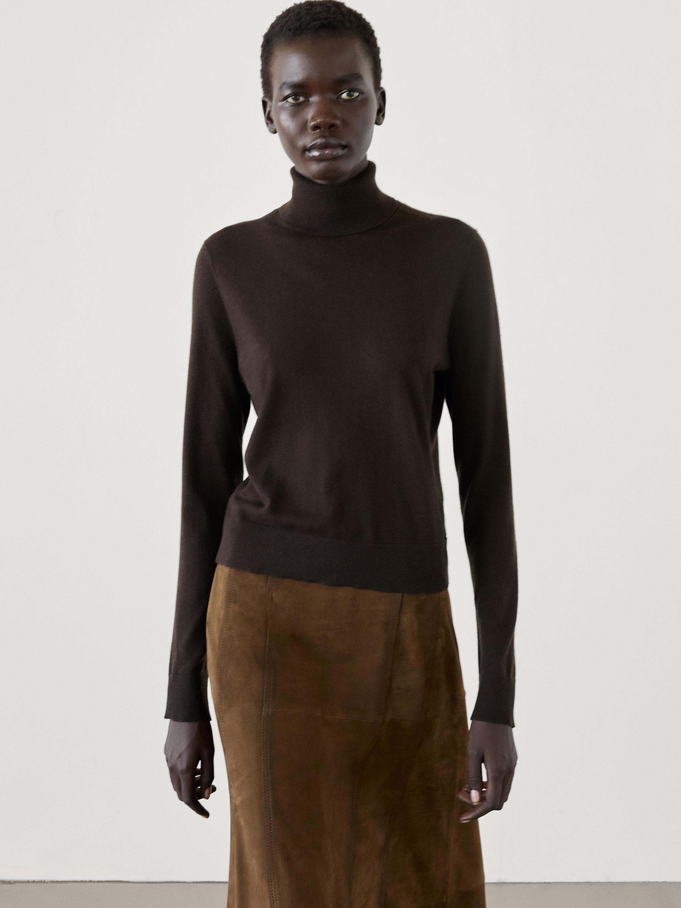 High neck knit jumper $80.00  $60.00 | Massimo Dutti US