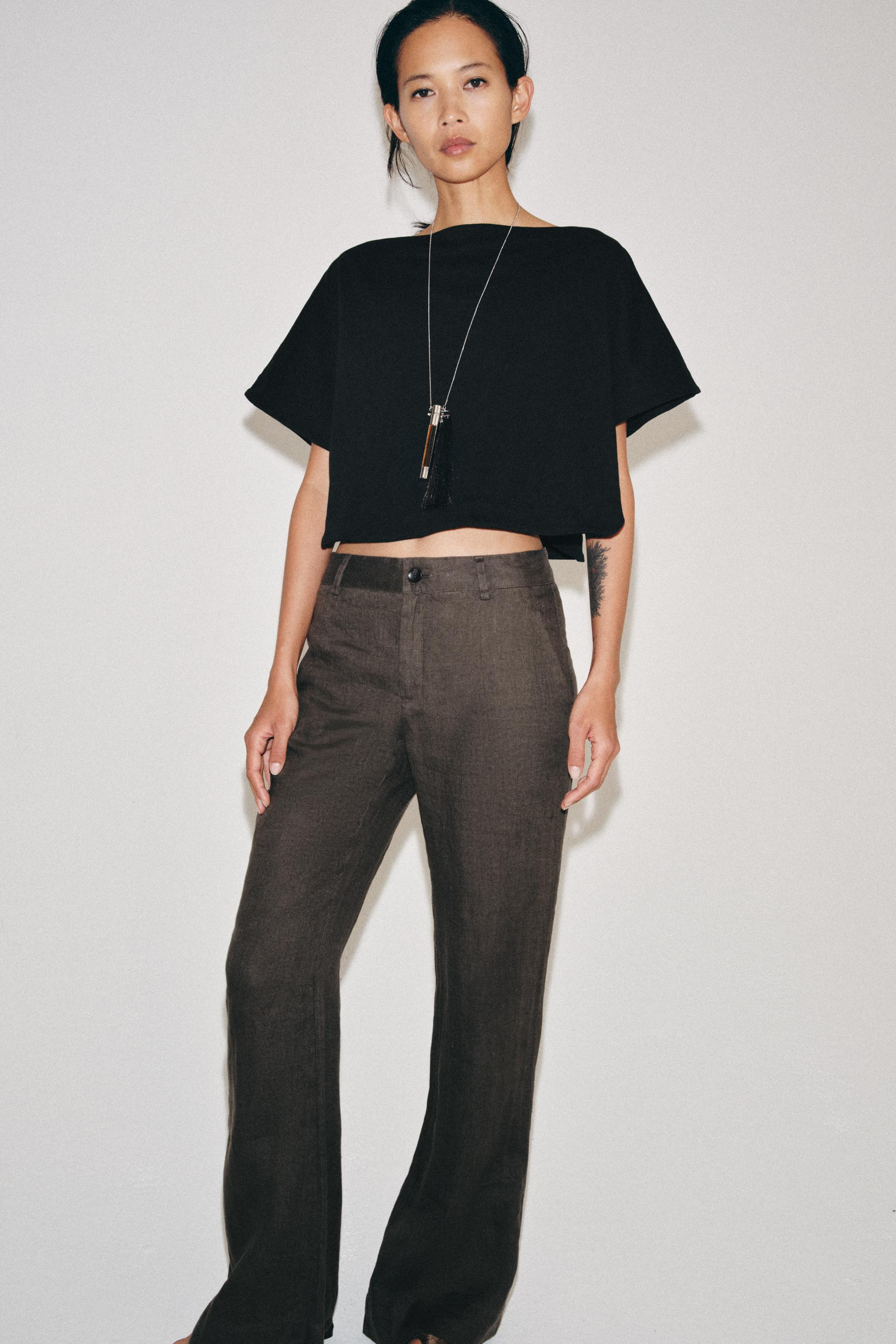 CAPE EFFECT CROP TOP | Zara UK