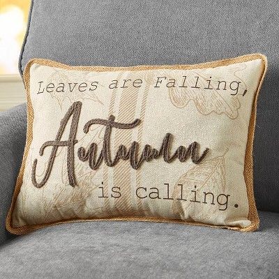 Lakeside Leaves Are Falling Autumn Is Calling Decorative Accent Throw Pillow | Target