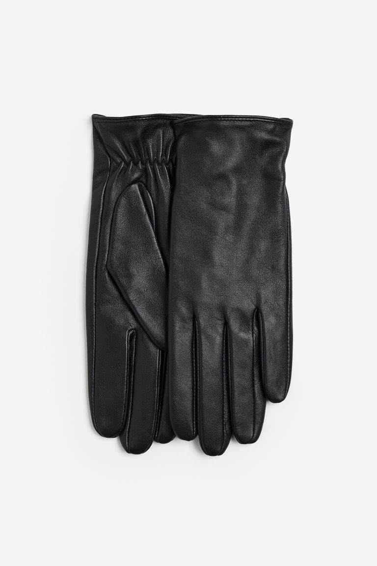 H & M - Leather Gloves - Black | H&M (US + CA)