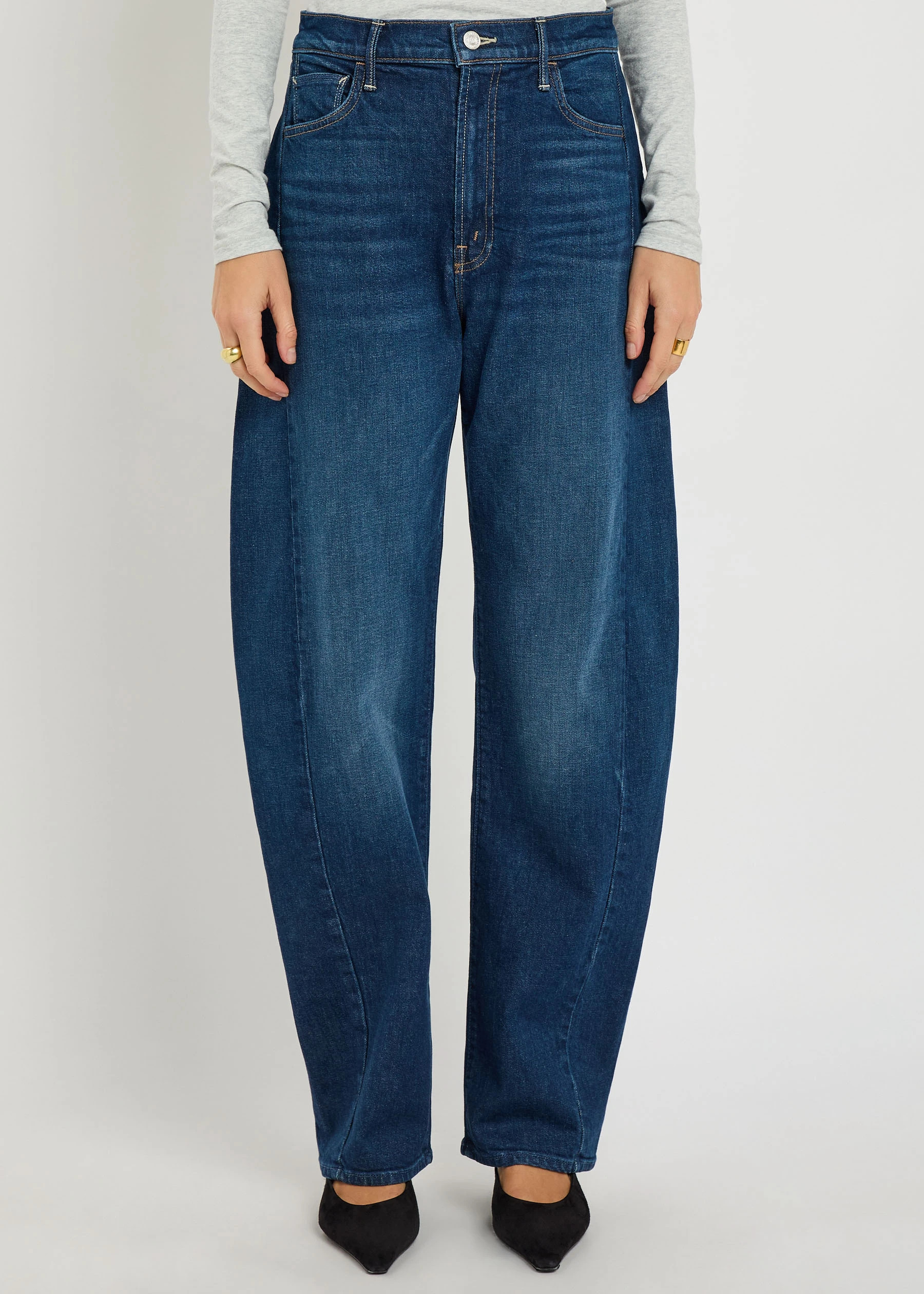 The Full-Pipe Skimp barrel-leg jeans | Harvey Nichols