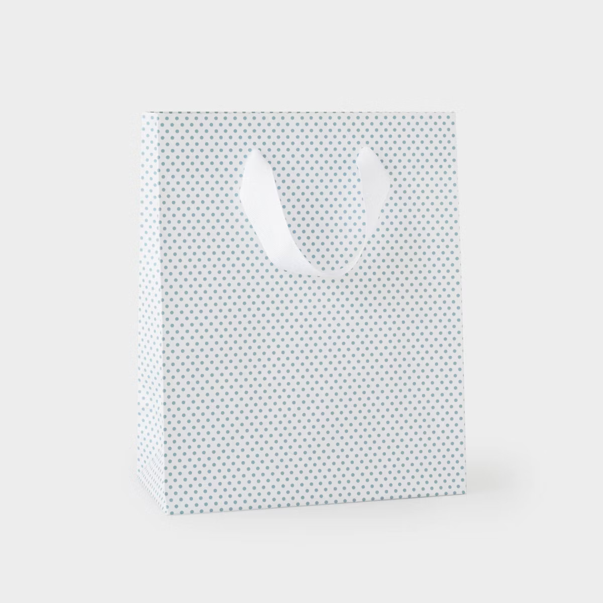 Slate Blue Dot Small Gift Bag Gray/White - Sugar Paper™ + Target | Target