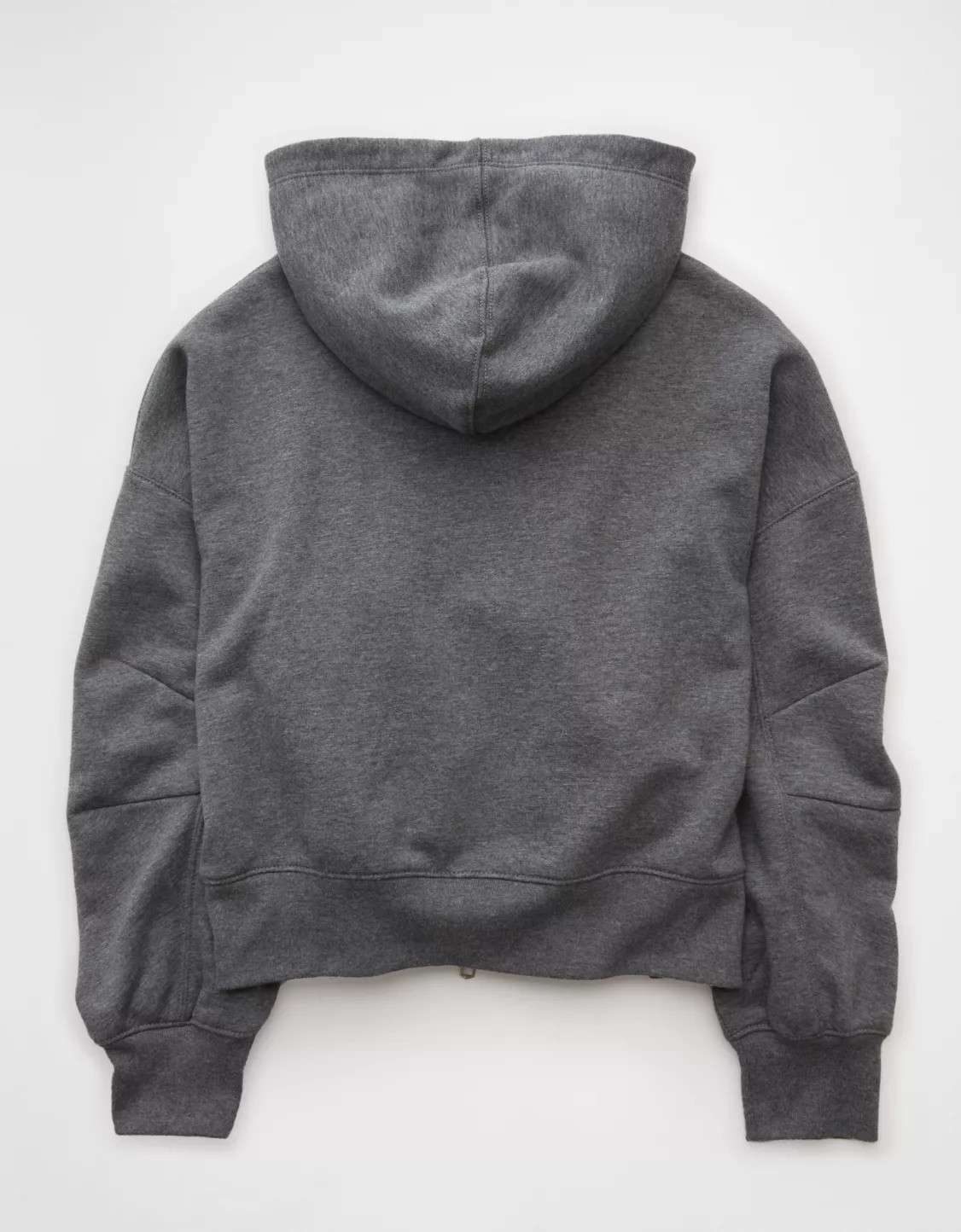 AE Everyday Luxe Barrel Sleeve Full Zip Hoodie | American Eagle Outfitters (US & CA)