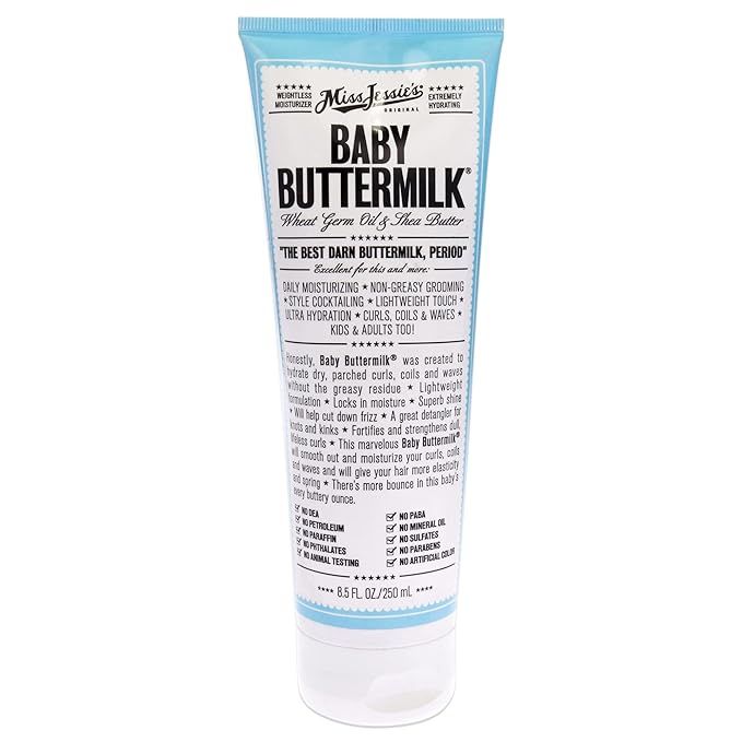 Miss Jessie's Baby Buttermilk 8.5 oz Cream: Unisex, Hydrating, Lightweight Moisturizer for Dry Sk... | Amazon (US)
