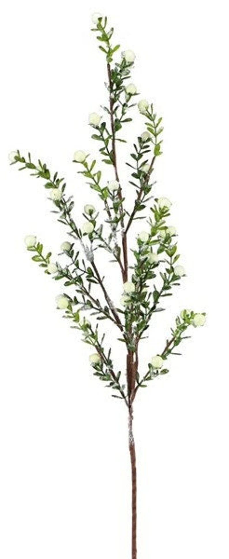 White Berry & Green Snowy Leaf Spray Floral Spray 30 - Etsy | Etsy (US)