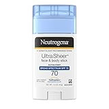 Neutrogena Ultra Sheer Non-Greasy Sunscreen Stick for Face & Body, Broad Spectrum SPF 70 UVA/UVB Sun | Amazon (US)