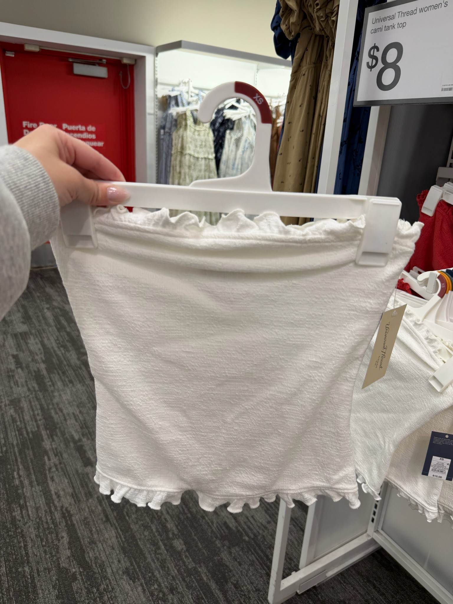 This top being the #2 best seller this week makes SO much sense 🤍 this little ruffle tube top with some striped linen pants is such an easy chic summer outfit. summer outfits, vacation outfits beach, date night outfits, graduation guest outfits, country concert outfits, summer dresses, plus size fashion, target style, target finds, linen pants outfit, tube tops, effortless outfits, beach vacation outfits, chic summer style
 

 #LTKgrwm #LTKootd #LTKSeasonal