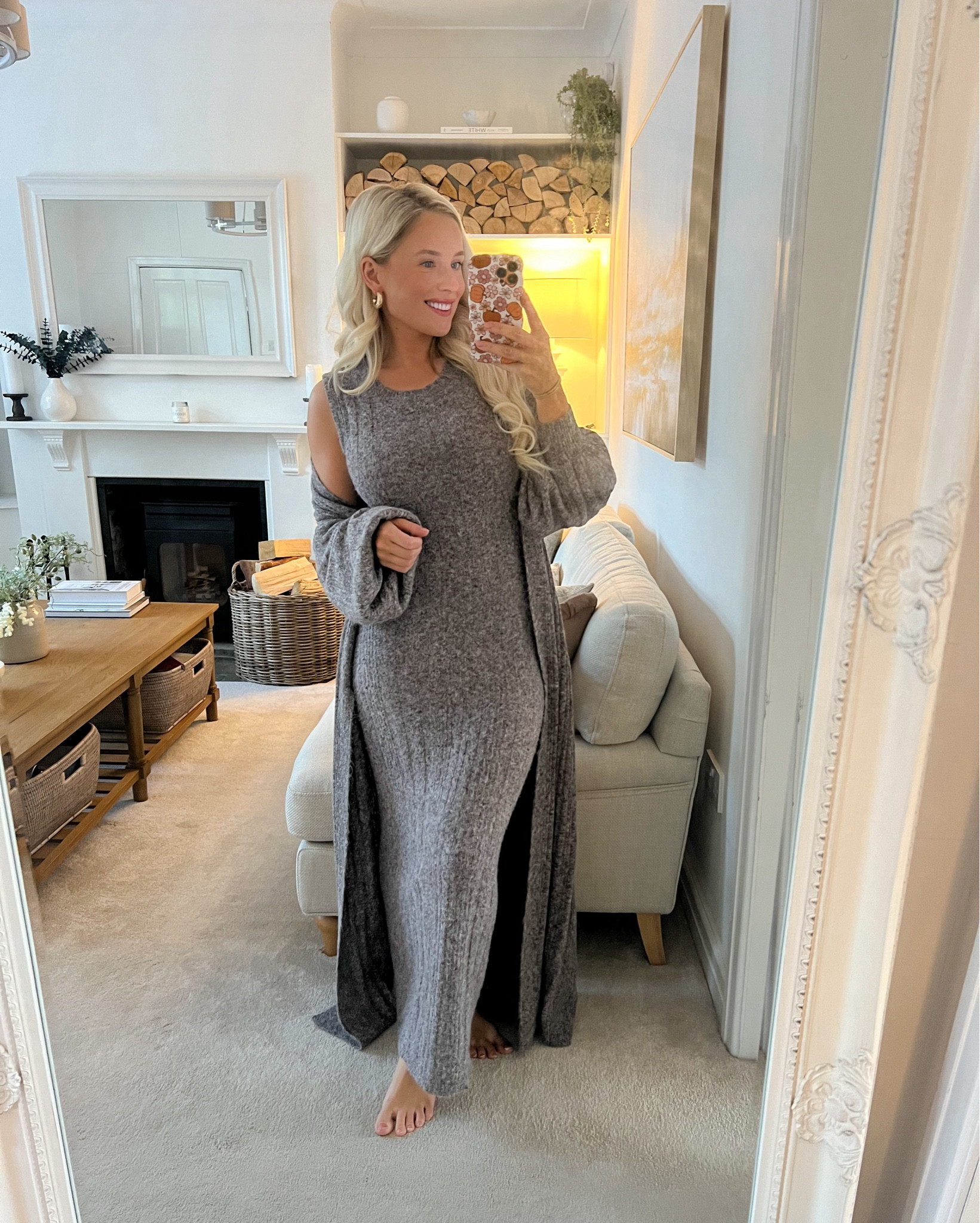 Cosy, soft autumn knit co-ord loungewear 🍂🤎🐻 perfect for snuggly Sundays! I’m 5ft 3 and wear size standard 8/small 

#LTKautumn #FashionMonth #LTKuk
