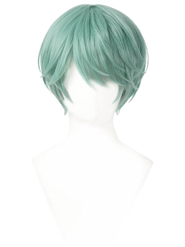 Topcosplay Green Saja Devil Hunter Synthetic Fiber Wig Halloween Carnival Role Playing Party Wig | Amazon (US)