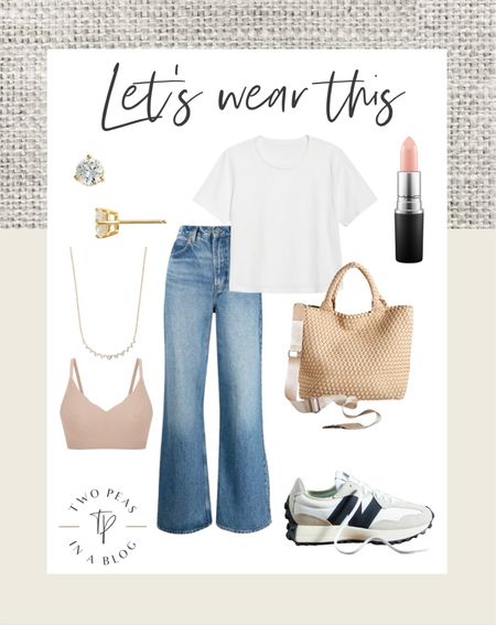 Basic style. White tee & jeans. Summer style. Style tip. 

#LTKstyletip #LTKover40 #LTKSeasonal