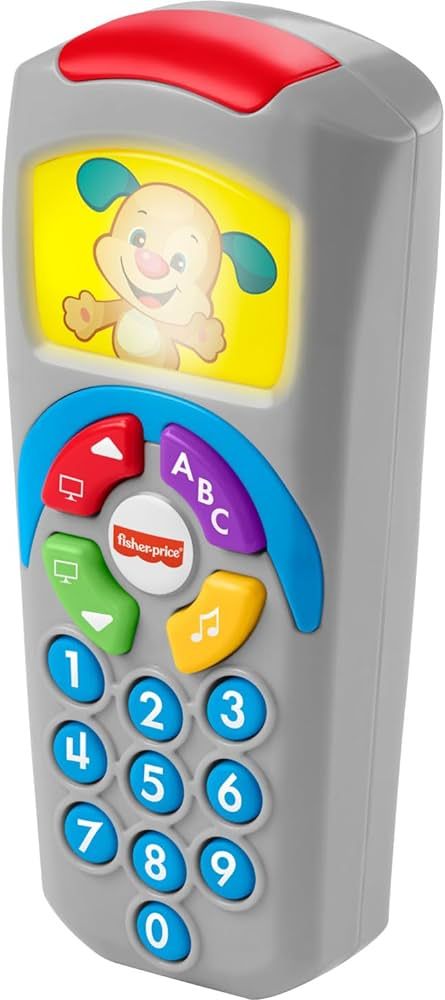 Fisher-Price Laugh & Learn Baby Learning Toy, Puppy’s Remote Pretend TV Control with Music and ... | Amazon (US)