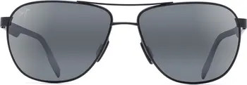 Maui Jim Castles PolarizedPlus®2 61mm Aviator Sunglasses | Nordstrom | Nordstrom