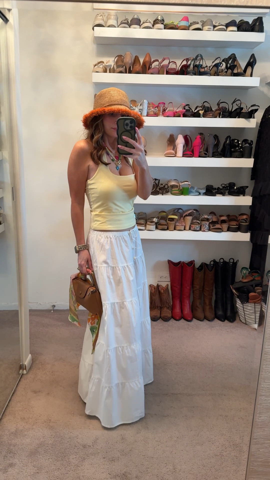Still in full on summer mode! White maxi skirt is currently 50% off (size small in both halter top and maxi skirt)

#LTKootd #LTKSaleAlert #LTKSeasonal