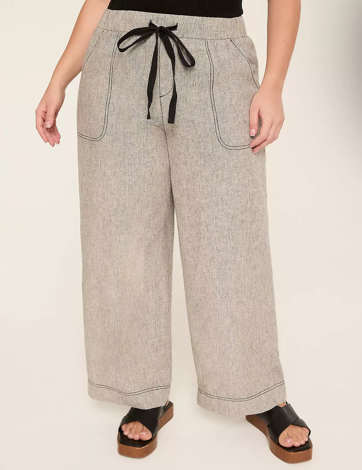 Linen Wide Leg Pant | Lane Bryant (US)