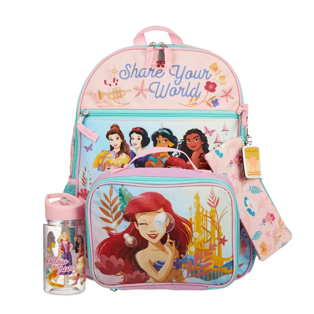 Disney Kids' 5pc 16" Backpack Set with Lunch Bag - Princess | Target