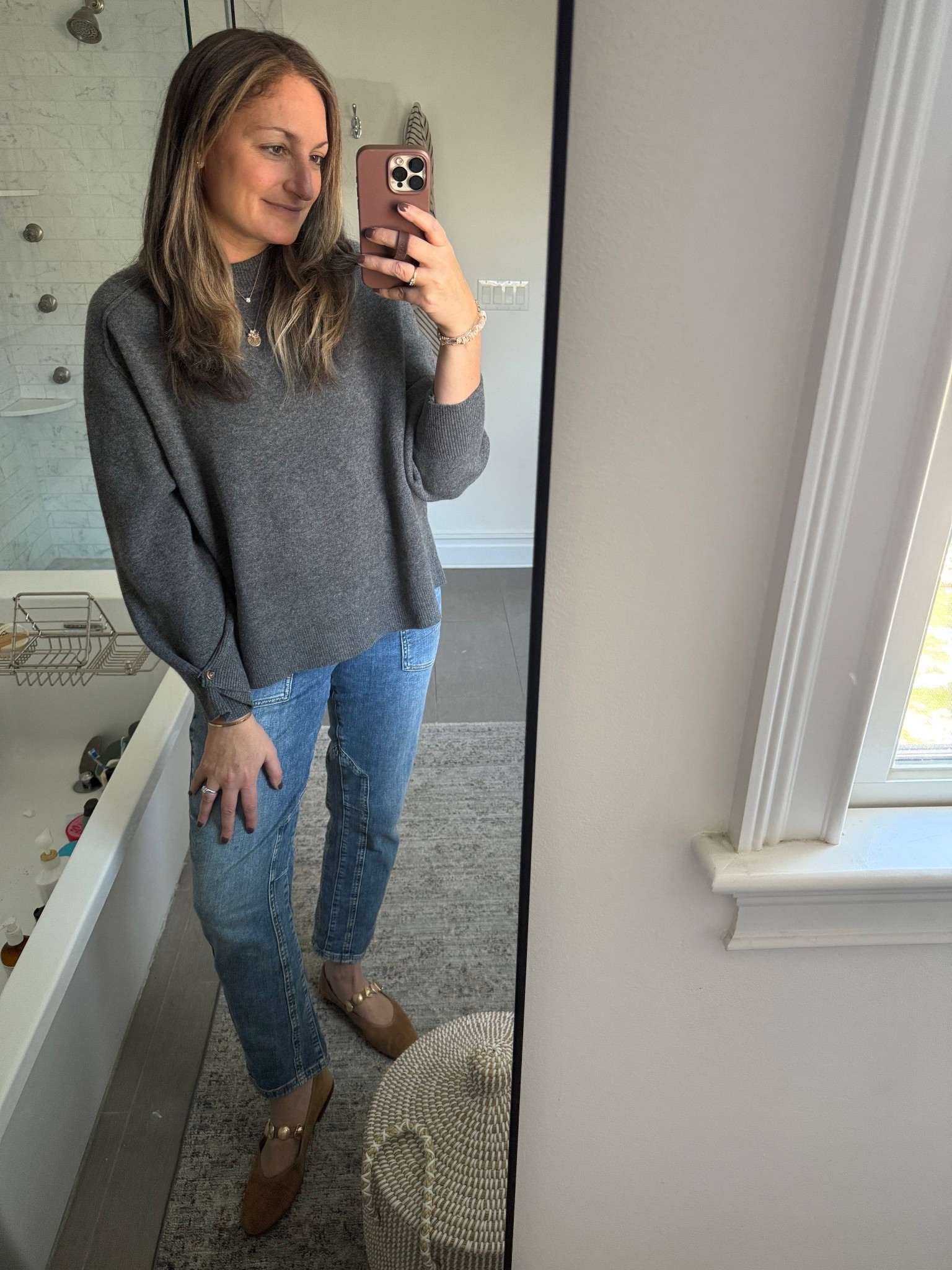 OOTD! Cozy free people sweater, Pilcro jeans from Anthropologie and the cutest ballet flats from Dolce Vita 

Comment SHOP below to receive a DM with the link to this post on my LTK ⬇ https://liketk.it/5GL3O #ltkootd #ltkmomlife #ltkseasonal

#LTKHome #LTKootd #LTKmomlife