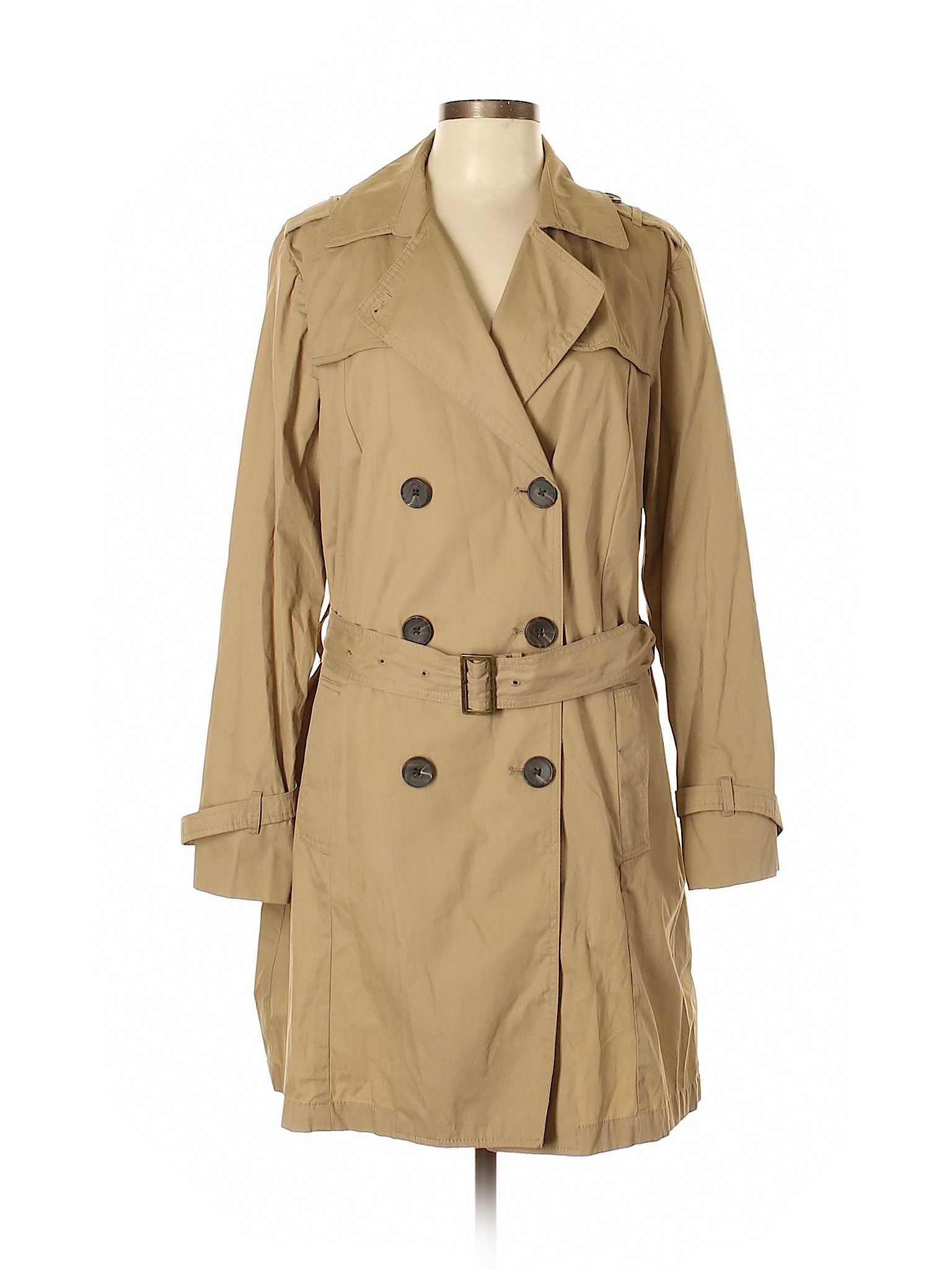 Gap Outlet Trenchcoat Size 12: Tan Women's Jackets & Outerwear - 44959123 | thredUP