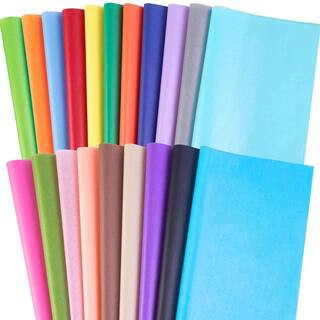 Tissue Paper 120 Sheets 20x14 in. for Gift Wrapping Bulk 20 Colors DIY Crafts Odorless Durable Assorted Pack | The Home Depot
