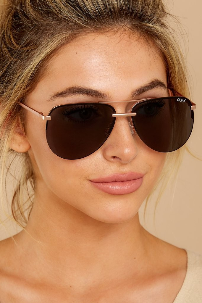 Playa Rose Smoke Sunglasses | Red Dress 