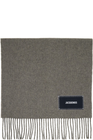 Gray Le Papier 'L'écharpe' Scarf | SSENSE