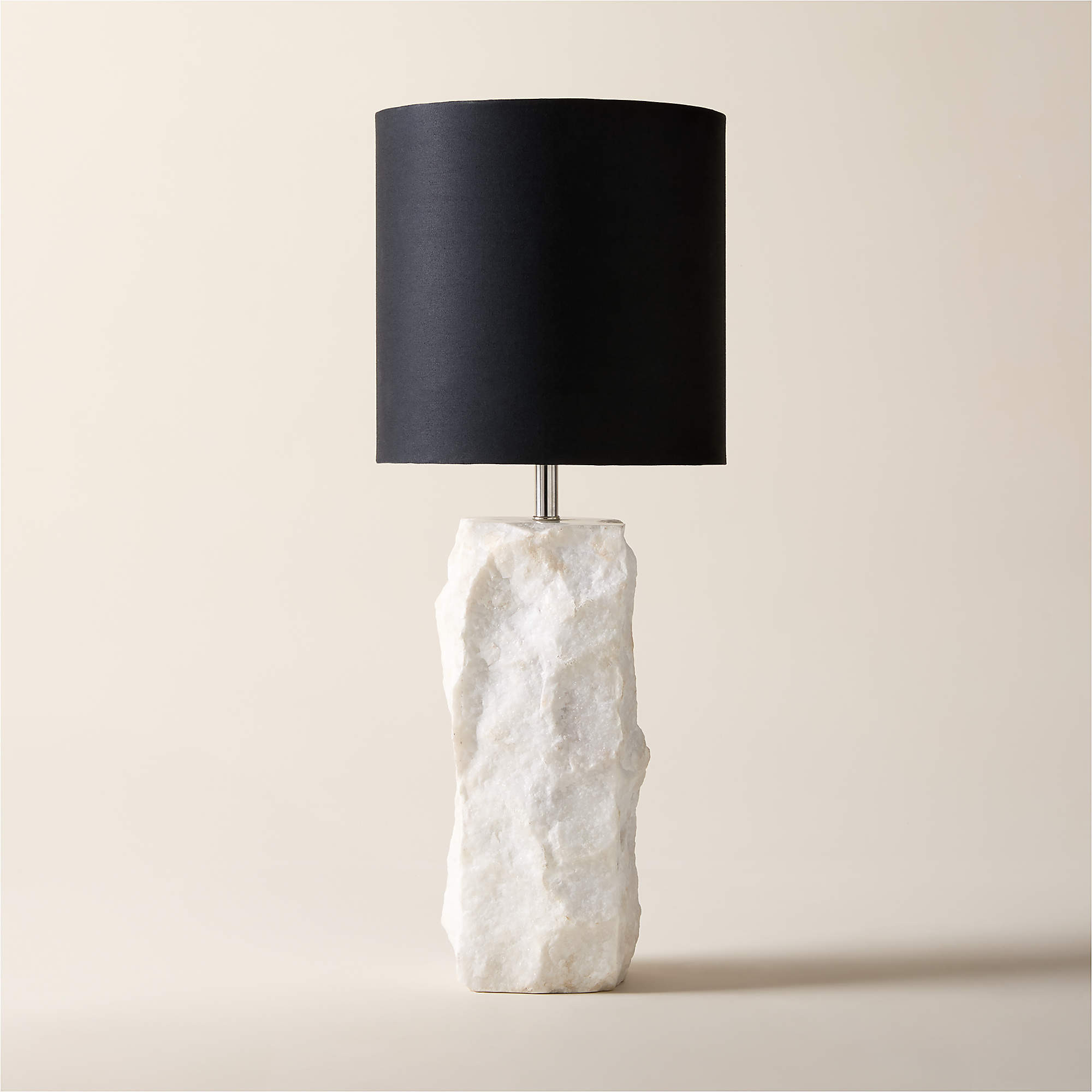 Raw Marble Table Lamp + Reviews | CB2 | CB2