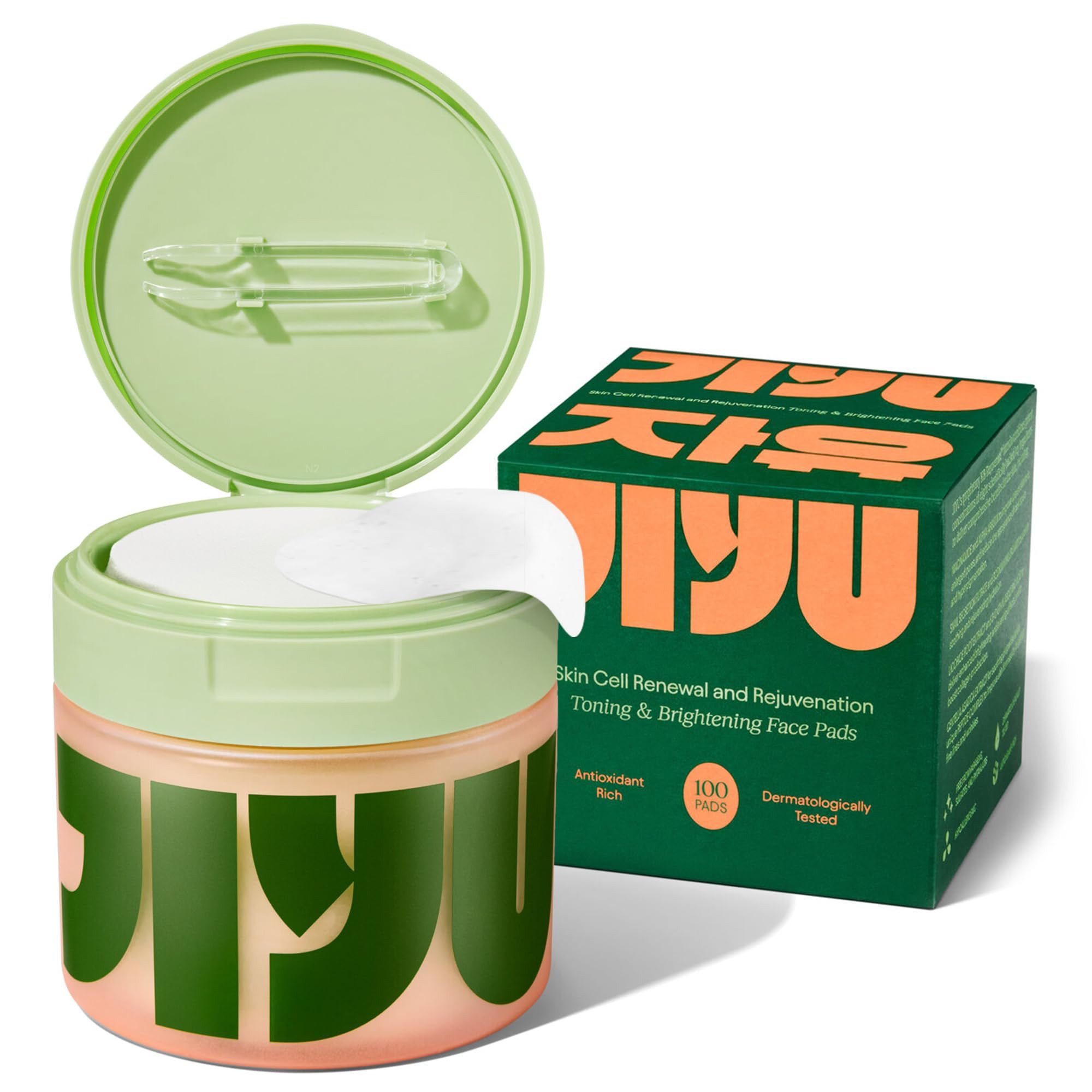 JiYu Toning Polish Pads - Korean Skincare for Dark Spots, Wrinkles & Dull Skin - Hydrating Facial... | Amazon (US)