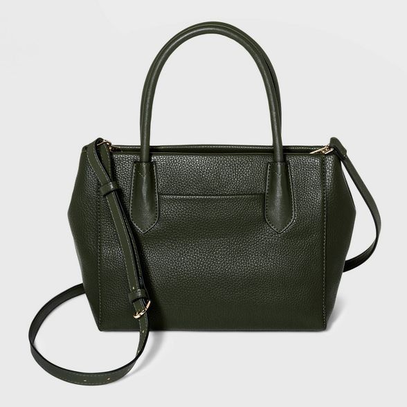 Zip Closure Satchel Handbag - A New Day™ | Target