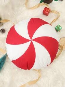 1pc Christmas Themed Rotating Design Plush Throw Pillow (with Pillow Core) | SHEIN