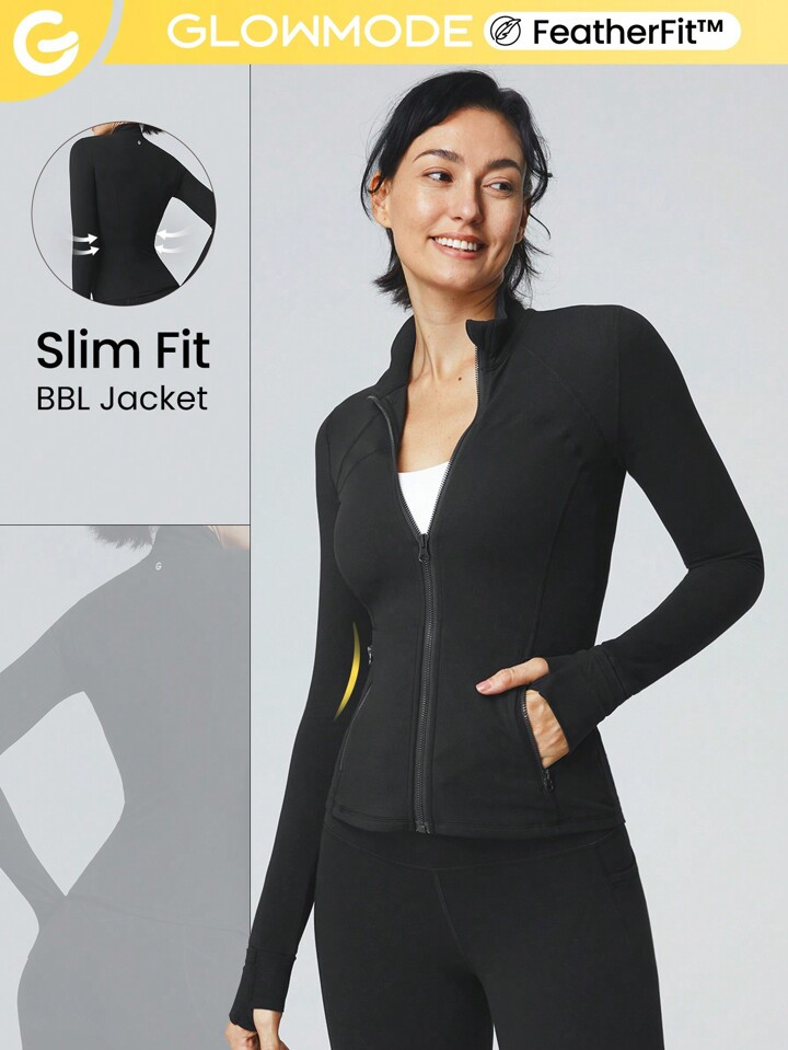 GLOWMODE FeatherFit™ Streamline Performance Jacket | SHEIN
