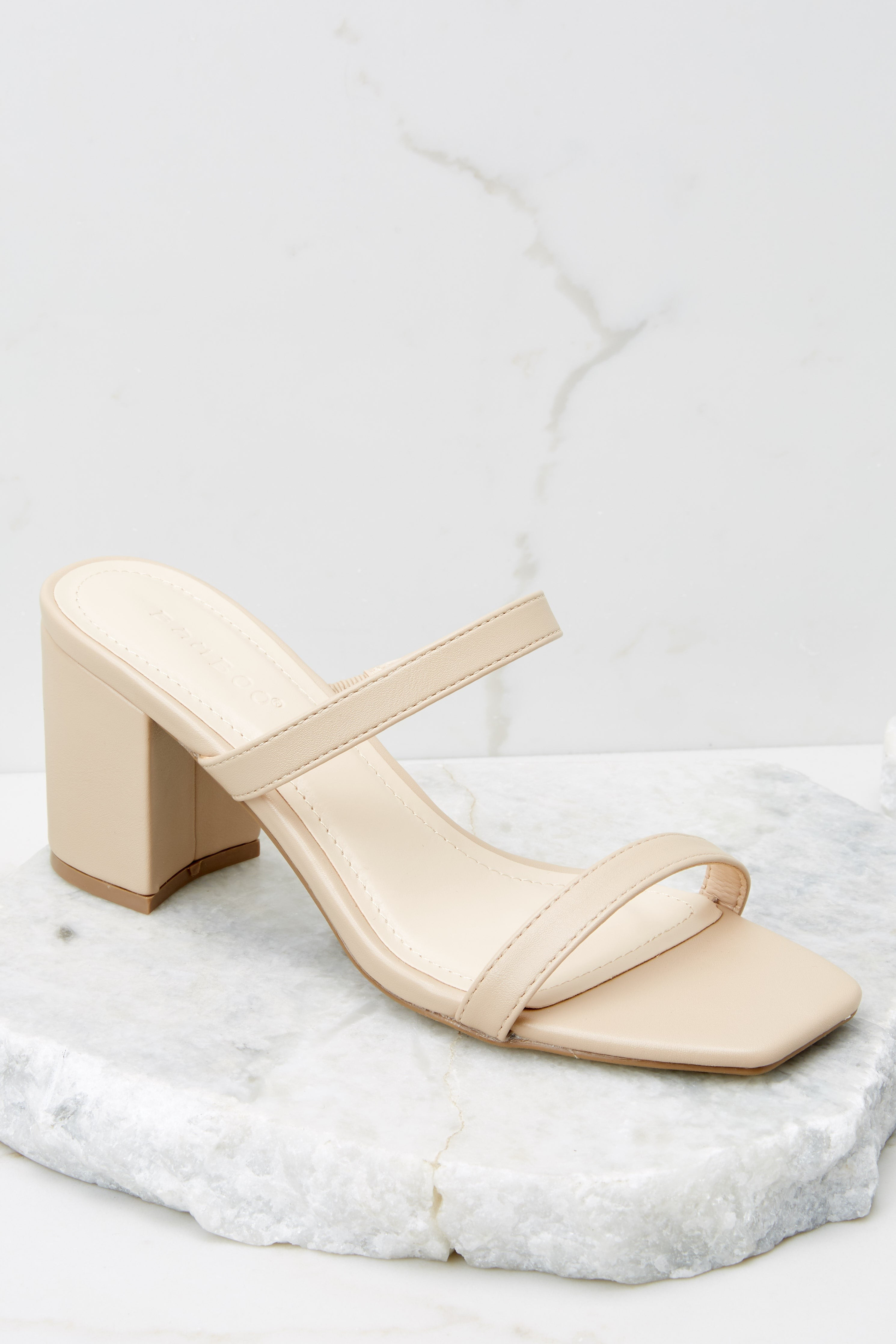 Fervently Fierce Nude High Heel Sandals | Red Dress 