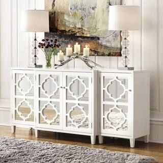 Home Decorators Collection Reflections White Mirrored Console Table SH00133-W - The Home Depot | The Home Depot