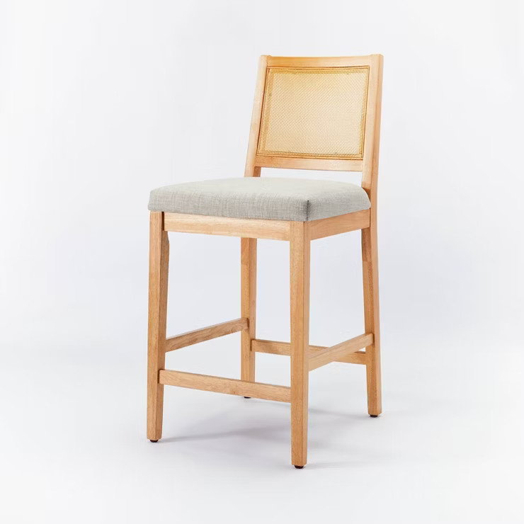 Oak Park Cane Counter Height Barstool - Threshold™ designed with Studio McGee | Target