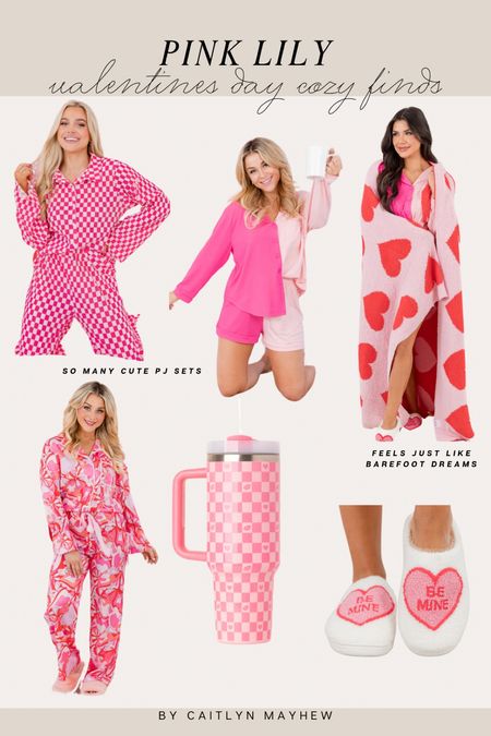 Pink Lily Valentines Day cozy finds. CAITLYN15 saves you 15% off🩷

Matching pajama sets. Stanley water bottle dupe. Pink. Cozy white and pink slippers. For the single girls. Date night in. Cozy night in. 

#LTKSeasonal #LTKfindsunder50 #LTKfindsunder100