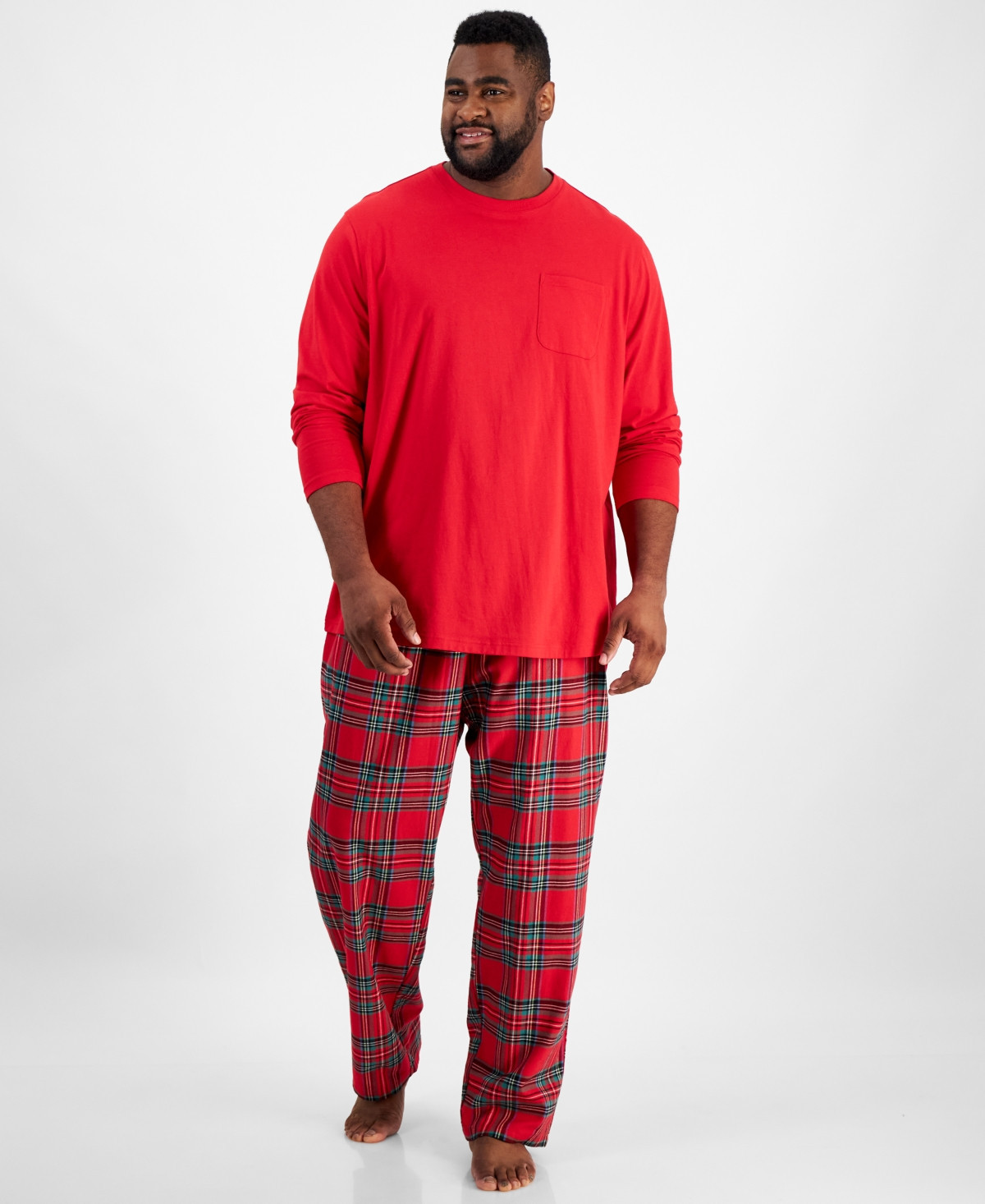 Holiday Lane Big & Tall Brinkley Plaid Mix It Matching Family Pajamas Set, Created for Macy's - Brinkley Plaid | Macy's