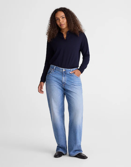 The Curvy Low-Rise Loose Jean in Midvale Wash | Madewell