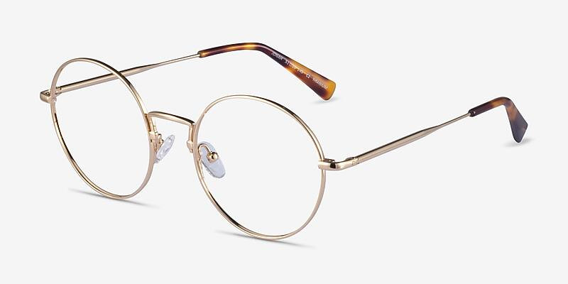 Jonah Round Gold Full Rim Eyeglasses | Eyebuydirect | EyeBuyDirect.com