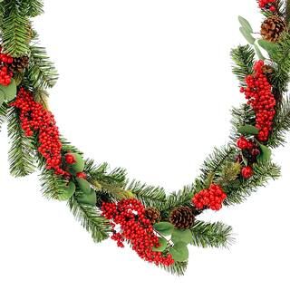 6ft. Red Berry, Pine & Eucalyptus Garland by Ashland® | Michaels Stores