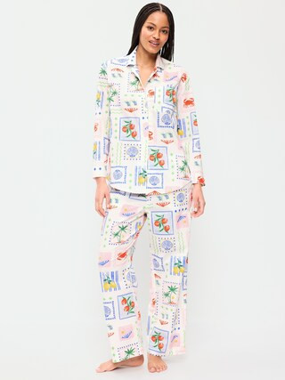 Poplin Pajama Pant Set | Old Navy (US)