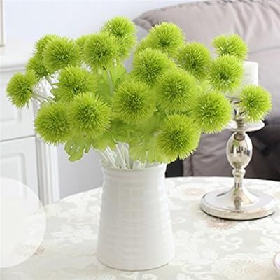 Ewer 10Pcs Artificial Dandelion Flowers, 13'' Multicolor Plastic Artificial Dandelion Ball for Ho... | Amazon (US)