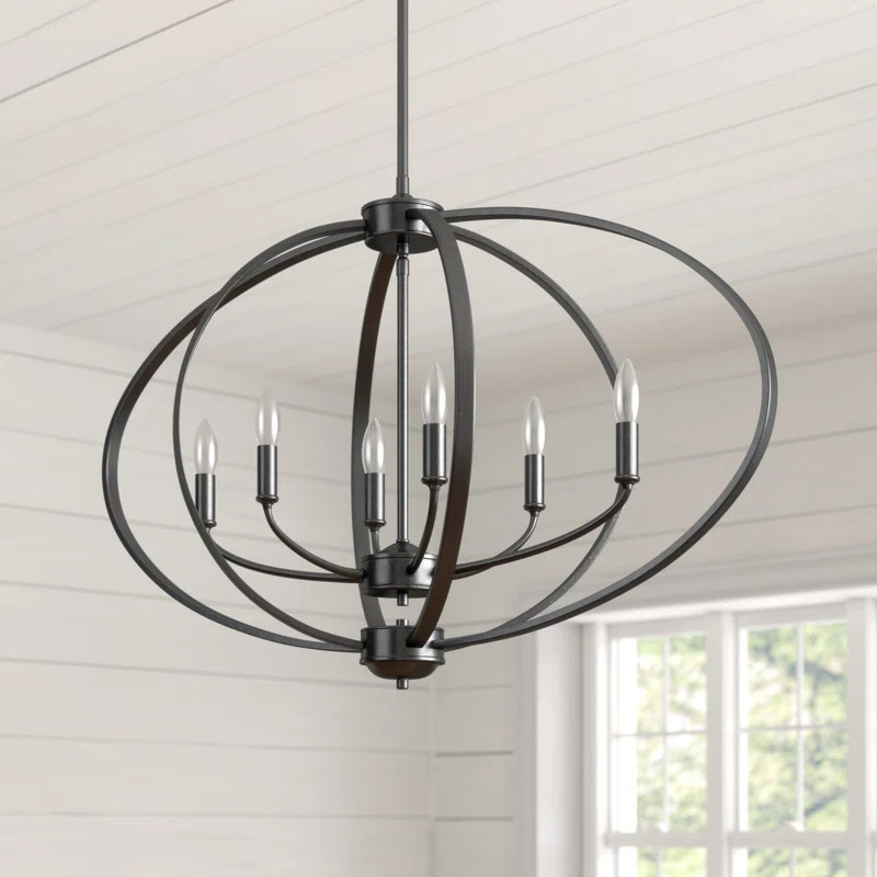 Earlene 6-Light Candle Style Globe Chandelier | Wayfair North America