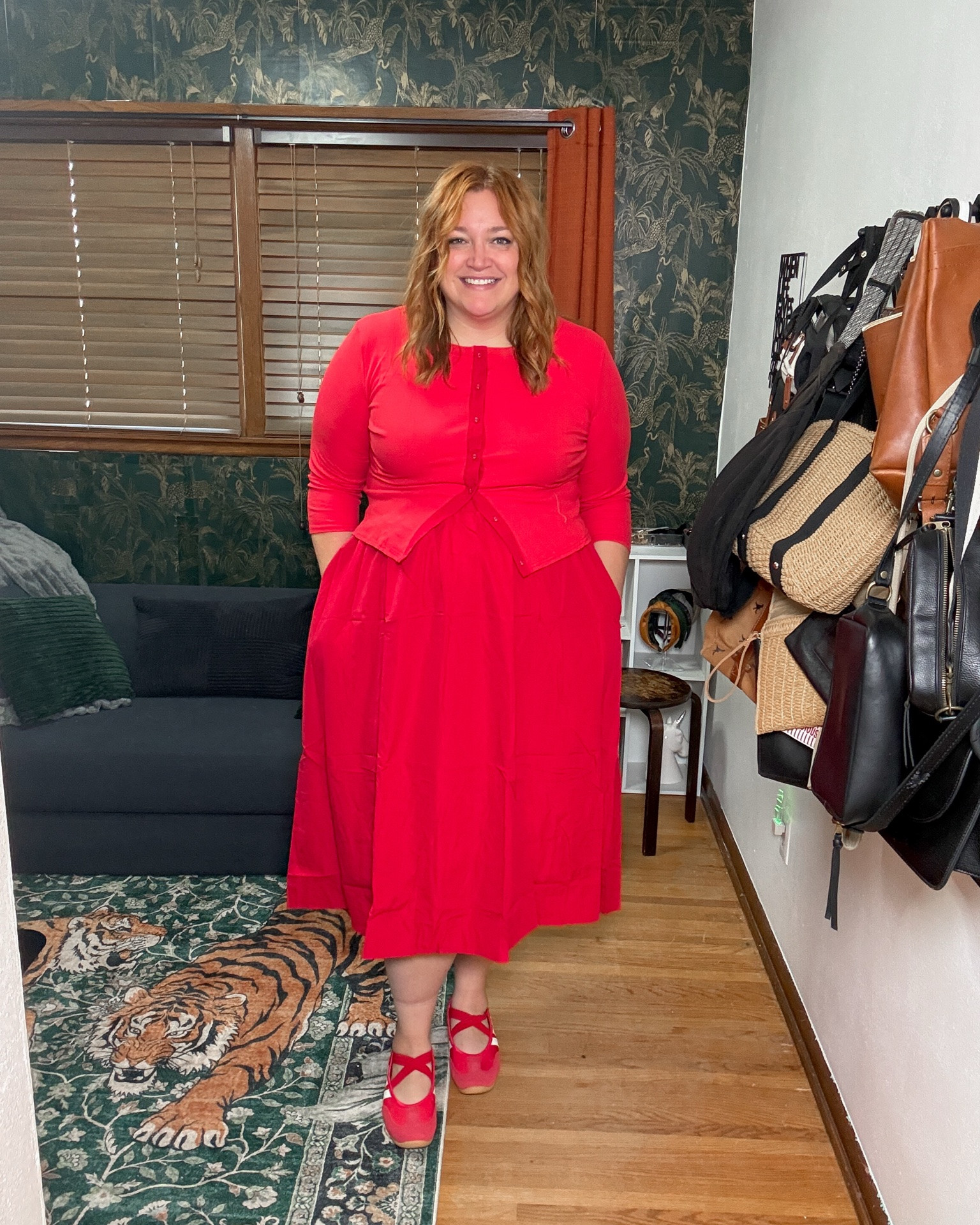 All red monochrome work look

#LTKPlusSize #LTKMidsize #LTKWorkwear