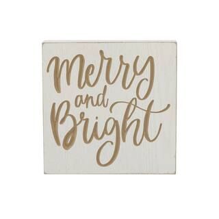 Assorted Bright & Merry Tabletop Sign by Ashland® | Michaels Stores