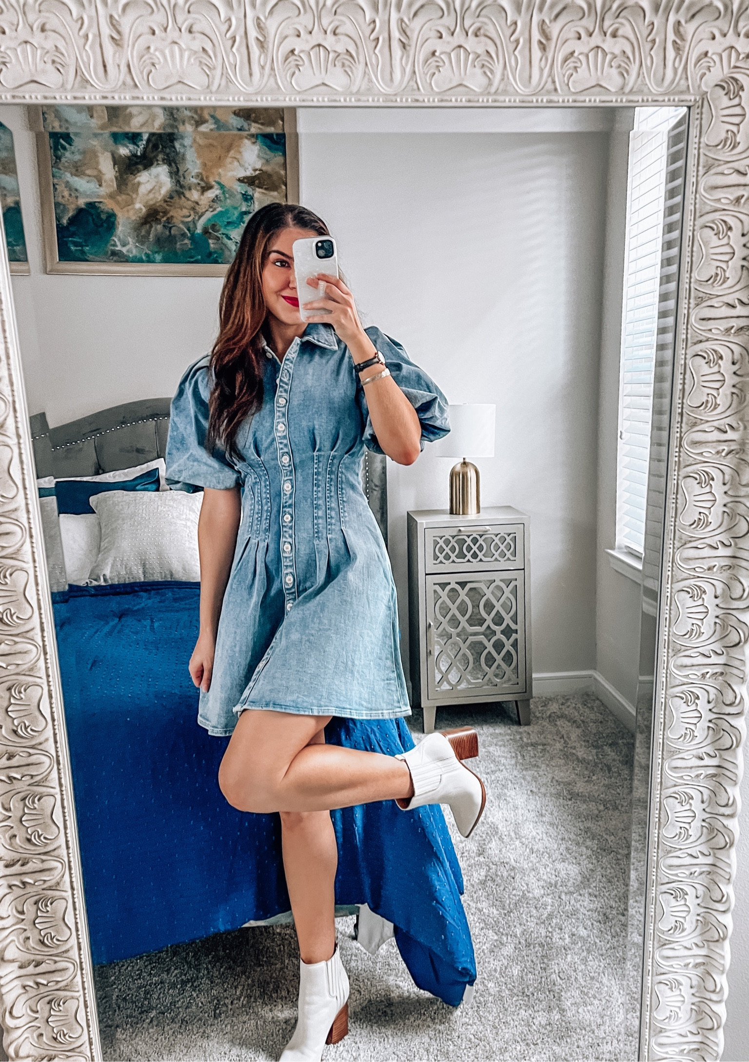 How darling is this denim dress 💙 It’s a corset style dress with the most fabulous puff sleeves. It is not tight fitting at all. Wearing size XS.

Denim Style | Denim Dress 


#LTKunder100 #LTKFind #LTKSeasonal