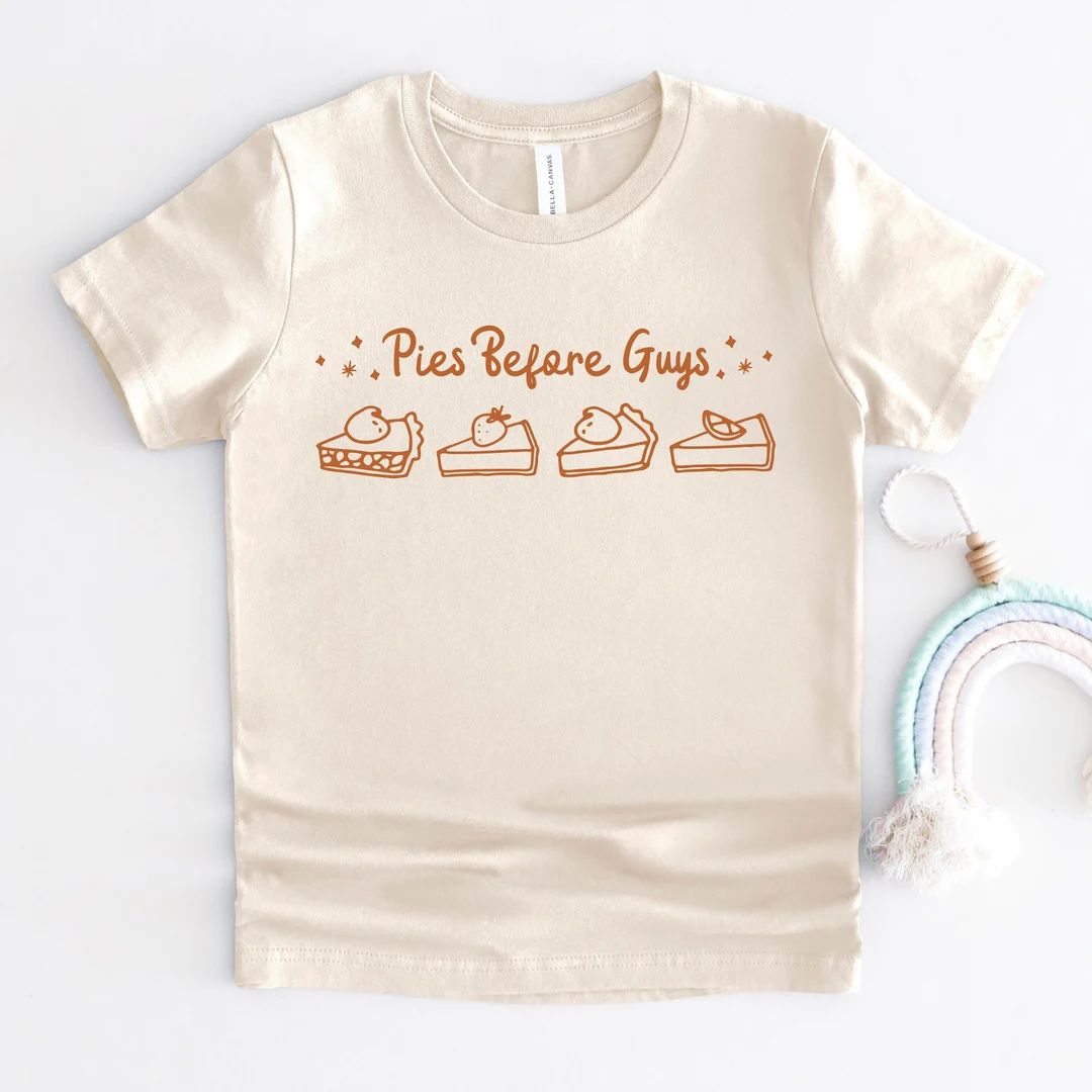 Pies Before Guys Shirt Toddler Thanksgiving Shirt Girls - Etsy | Etsy (US)
