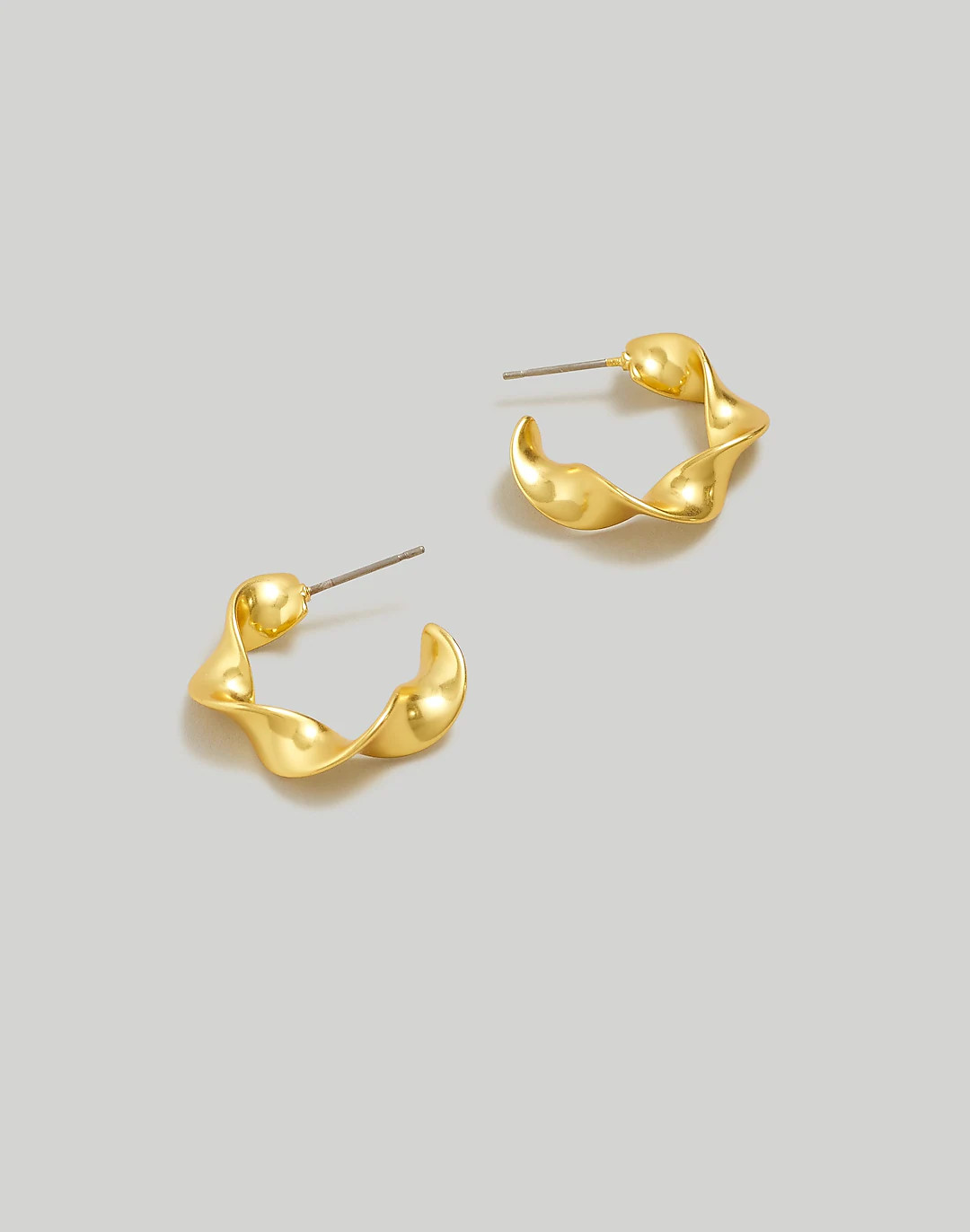 Twisted Ribbon Hoop Earrings | Madewell