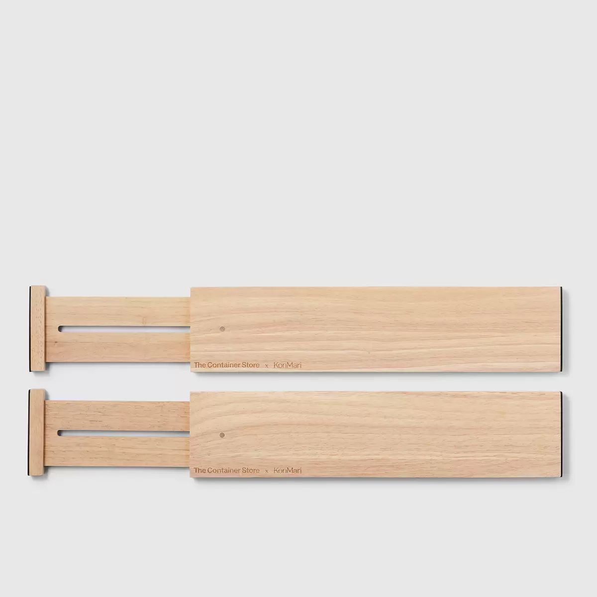Marie Kondo Natural Ash Wood Kitchen Drawer Dividers Set of 2 | The Container Store